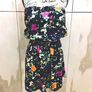 EUC Speed Control Floral Fitting Strapless Dress